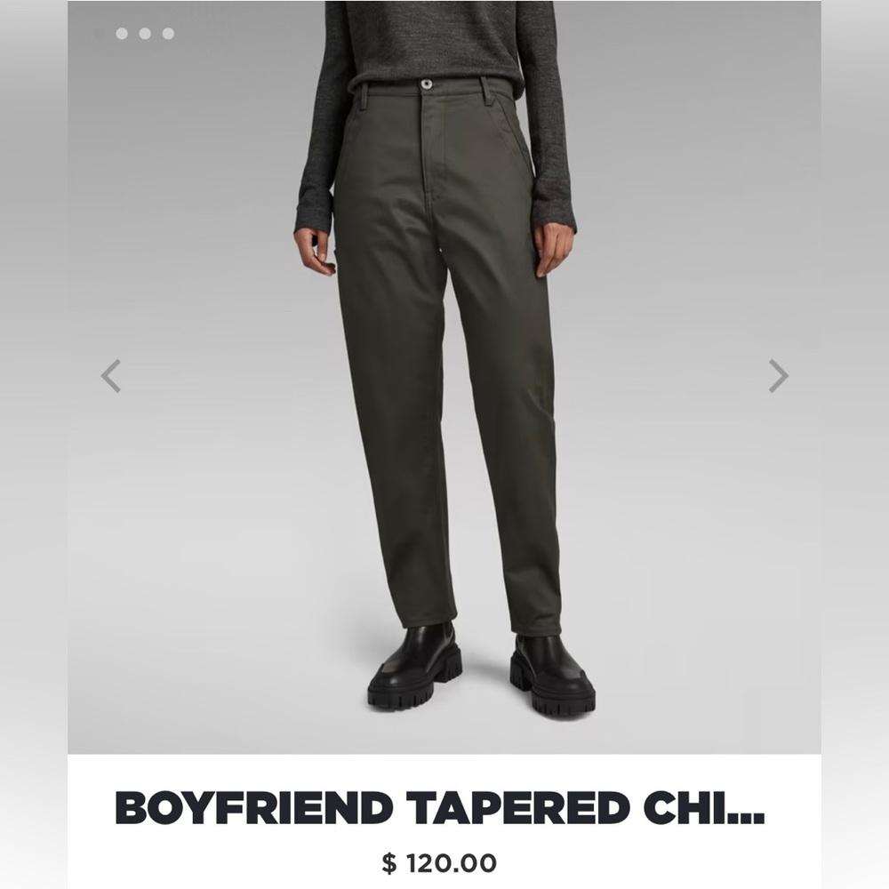 G Star Raw tapered boyfriend chinos
